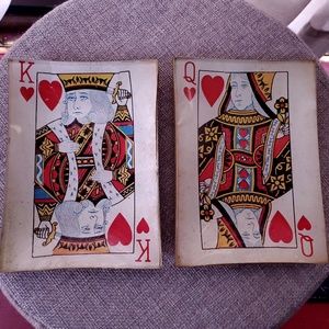 King/Queen of Hearts Vintage Home Decor